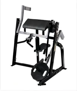 Mesin kekuatan kebugaran gym pelat dipasang mesin latihan bisep duduk