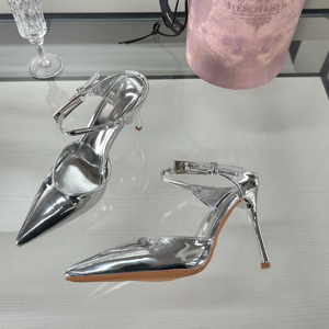 Nouveautés printemps 2024, chaussures pour femmes à talon aiguille pointu, mode européenne et américaine, stock disponible, vente chaude - Product Image 1