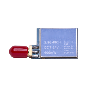 Trasmettitore AV <span class=keywords><strong>Wireless</strong></span> FPV TS5823 5.8G 600MW 48CH con Potenza Regolabile 7-24V, Materiale ABS, Stampo Privato, Telecomando per Droni RC - Product Image 1