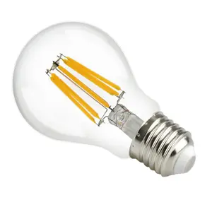 Light Bulb Dimmable E27 Led glass Bulb Energy Saving Light Bulbs 6W (Equivalent to 60W