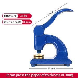 Embosser mano repujado <span class=keywords><strong>sello</strong></span> negocio metal personalizado <span class=keywords><strong>sello</strong></span> en relieve <span class=keywords><strong>sello</strong></span> de papel seco - Product Image 3