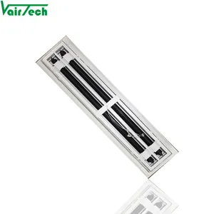 Hvac nhôm Air Vent khuếch tán Trần có thể điều chỉnh tuyến tính khe cắm khuếch tán không khí với hộp thông gió