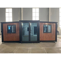 Casa Contenedor Moderna Expandible con Puerta de Acero y Ventanas de Aluminio para Uso en Centros Comerciales, Certificación ISO9001, Instalación Rápida, Color Personalizado, 3 Años de Garantía