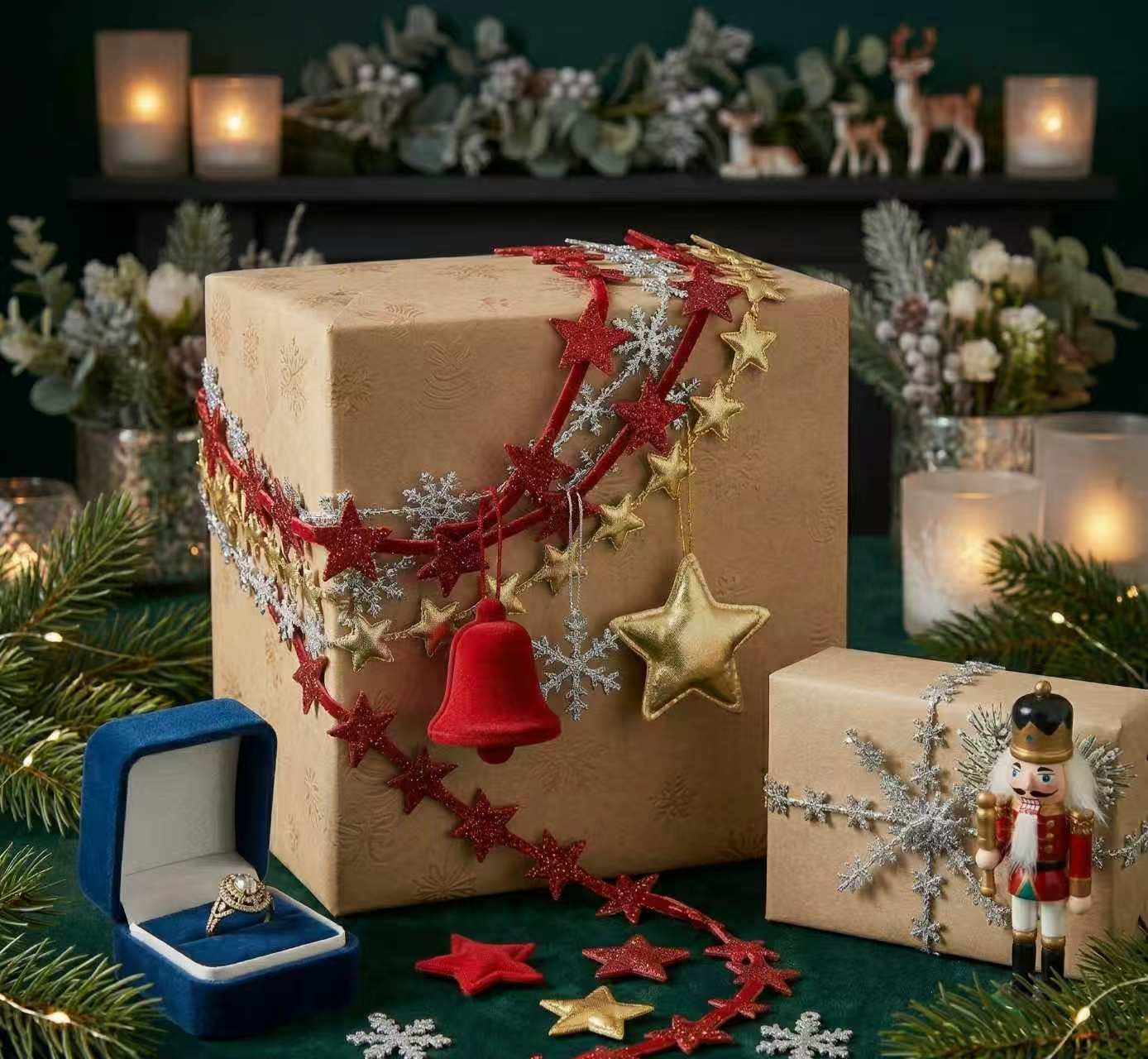 Premium Sustainable Christmas Ribbon for Gift Packaging & Holiday Decor
