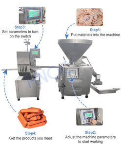 HNOC <span class=keywords><strong>Cerdo</strong></span> Salchicha Hacer Máquina Maquina Embutidora Y Retorcedora <span class=keywords><strong>De</strong></span> Chorizos Salchichas <span class=keywords><strong>Jamon</strong></span> Automático - Product Image 6