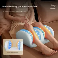 Masseur de pieds Shiatsu avec chaleur thérapeutique, machine de massage des pieds à compression d'air pour la circulation sanguine et le soulagement de la douleur, avec télécommande