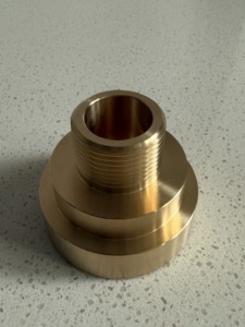 Buse de fontaine à jet en laiton de 1 pouce pour montage au sol, arroseur paysager extérieur de type sec, buse à jet direct à trou unique - Product Image 3