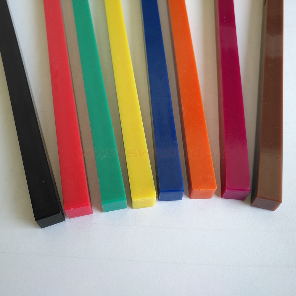 Extruded Solid Black Colorful Plastic Rods Nylon 6/66 Plastic Square Rod