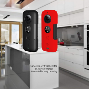 <span class=keywords><strong>Insta</strong></span> <span class=keywords><strong>360</strong></span> <span class=keywords><strong>One</strong></span> <span class=keywords><strong>X2</strong></span> <span class=keywords><strong>Accesorios</strong></span> Cubierta protectora de silicona y cubierta de lente para Cámara de Acción y Deportes - Product Image 4