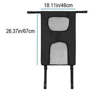 Barrière de siège arrière pour chien, filet noir 46x67cm en tissu Oxford, clôture pour animaux de compagnie, housse de siège arrière de voiture - Product Image 4