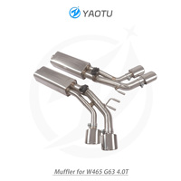 Système d'échappement arrière à soupapes brossées YT avec silencieux à sortie quadruple latérale pour Mercedes Benz AMG G63 W465 4.0T – Qualité supérieure, directement de l'usine
