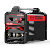 Soudeuse portable 3 en 1 120A 220V sans gaz MIG Lift TIG MMA Inverter IGBT pour fil fourré, mini-machine LED pour l'acier
