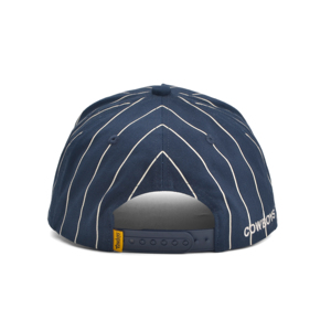 Casquette de baseball rétro à rayures fines personnalisée pour hommes, casquette à 5 panneaux, casquette de baseball de style vintage avec logo brodé personnalisé - Product Image 4