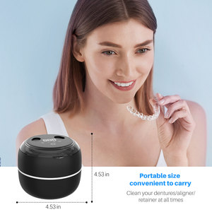 Nettoyeur à ultrasons 0,2L 45kHz avec minuterie numérique pour bijoux, prothèses dentaires, usage domestique et commercial - Product Image 2
