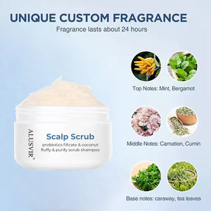 Kit de gommage capillaire anti-pelliculaire et anti-chute à marque privée avec huile de romarin pour le contrôle du sébum et l'exfoliation – Soin capillaire bio - Product Image 4
