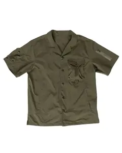 เสื้อแขนสั้นลำลองของผู้ชายเสื้อปะติดกระเป๋าคาร์โก้สีดำพิมพ์ลายปักสีอื่นๆแบบใหม่ TKAN606 - Product Image 4