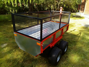 मल्टी-फंक्शनल गार्डन डंप ट्रेलर, मलबे/उपकरण, टिकाऊ इस्पात निर्माण - Product Image 6