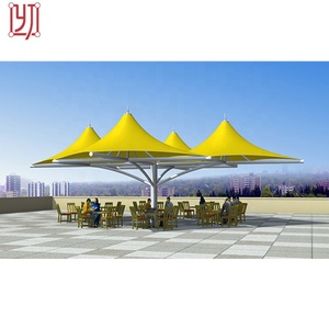 Outdoor resistente ai raggi uv metallo ombra strutture membrana di copertura marquee tenda a baldacchino con struttura in acciaio - Product Image 5