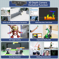 Robot educativo ROS JetAuto Pro Mecanum ruedas vehículo con brazo robótico 6DOF soporte SLAM 3D Reconocimiento de seguimiento de visión de profundidad
