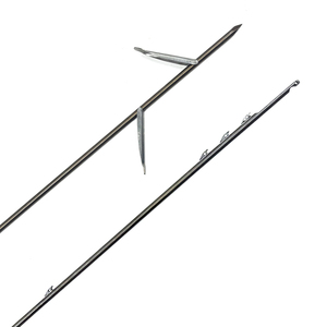 Varilla de Pesca Submarina Doble Flopper de 8mm, Estilo Europeo, Acero Inoxidable 17-4, Aleta de Tiburón, Longitud de 100 a 180cm con Dos Floppers - Product Image 2