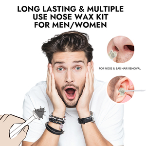 Professional <strong>Nose</strong> Ear <strong>Hair</strong> <strong>Removal</strong> <strong>Wax</strong> Kit 50g Depilatory Hard Beans <strong>Wax</strong> for Nasal Ear <strong>Hair</strong> <strong>Removal</strong> - Product Image 5
