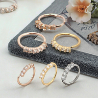 Faux nez Piercing acier inoxydable CZ cerceau nez anneau à la mode Septum Piercing corps bijoux pour les mariages