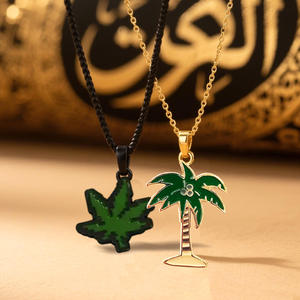 Stock saudita símbolo nacional colgante collar palmera emblema encanto <span class=keywords><strong>3D</strong></span> Oriente Medio regalo Cultural recuerdo mercancía al por mayor - Product Image 4