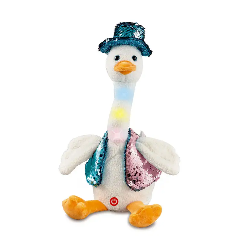 Poupée de canard en peluche pour enfant, jouet musical créatif, en peluche, en peluche, pour répéter parler, jouet interactif animal en peluche