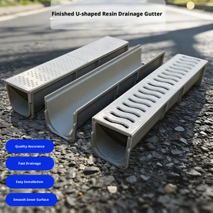 U-shaped Resin Rainwater Gutter: Eco-Friendly, Modern Drainage Design, Corrosion-Resistant Drainage System - Product Image 2