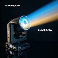 230W LED Beam Pattern Dual Prisms (Stapelbar) IP20 Moving Head Light mit Zoom und Leuchtring für Nachtclubs, DJs und Hochzeitsveranstaltungen
