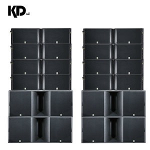 8 enceintes de ligne doubles de 12 pouces KD-2 et 4 caissons de basses de 18 pouces KD-28 pour audio de conférence, conception compacte KD-2/KD-28, facile à installer - Product Image 3