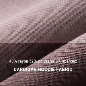 DAW166 Cardigan <span class=keywords><strong>con</strong></span> cerniera <span class=keywords><strong>con</strong></span> <span class=keywords><strong>cappuccio</strong></span> per donna nuova <span class=keywords><strong>felpa</strong></span> Casual autunno e inverno ampia <span class=keywords><strong>con</strong></span> tasca per la corsa - Product Image 4