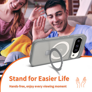 Funda Metálica para Teléfono con Soporte, Cubierta Magnética Giratoria 360° Compatible con <span class=keywords><strong>Pixel</strong></span> 10 9 8 <span class=keywords><strong>7</strong></span> <span class=keywords><strong>Pro</strong></span> XL Fold - Product Image 5