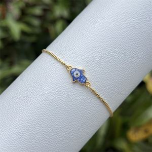 Classico ed elegante Shell demon's Eye bracciale, alla moda e di fascia alta, rame placcato oro 18K, Versatile da indossare ogni giorno - Product Image 3