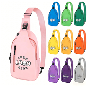 Sac bandoulière léger grande capacité pour poitrine, avec fermeture éclair et sangle réglable, personnalisable avec logo, idéal pour les voyages - Vente en gros - Product Image 1