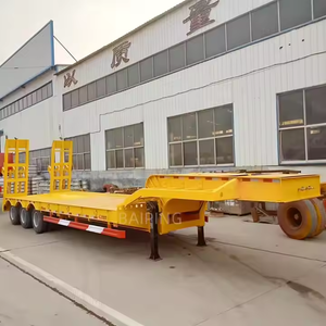 40T 3 essieux Low Bed Semi Trailer ZHONGSHENGTIANQI Shandong à vendre - Product Image 6