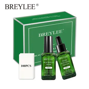 Breylree Mee-eter Verwijderen Kit Mee-eter Neus Strips & Porie Minimizer Serum Set Voor Groothandel