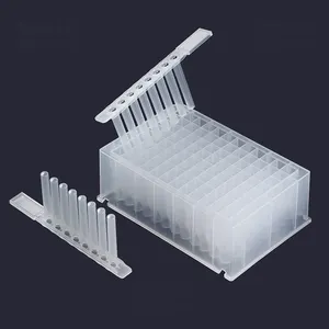 96 Pcr 0.1 Ml Laboratory Use Plastic Transparent Tip Comb 8 Cell Culture Deep Well Plate