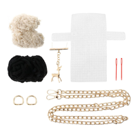 Offre Spéciale 1 ensemble bricolage point de croix sac à main Kits de point d'aiguille, mignon sac à main Kits de point de bandoulière pour débutants faire des enfants et des adultes