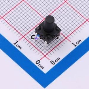 SMG-13-H090A1 Tactile Switch Through hole Component (THT)-4P,6.2x6.2mm Switch Single Pole Single Throw Round Button 2.5N 6.15mm - Product Image 1