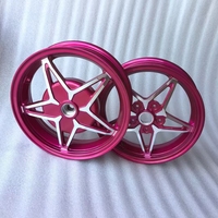 Toptan 12 inç jant 12 ''alüminyum alaşım jant tay modifiye tekerlekler vespa150 vespa300 scooter için suit