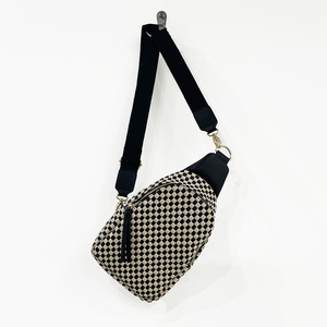 Thời trang sling Túi mềm PU da ngực túi cho phụ nữ nữ cô gái da dệt rô fannypack Crossbody Túi - Product Image 2