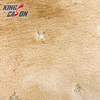 Kingcason – Fourrure de lapin brodée unie personnalisable, certifiée OEKO-TEX, pour vêtements et couvertures