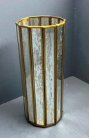 Vitrine de rangement pour bijoux en laiton/verre et miroir, design artisanal décoratif VO278, origine Inde