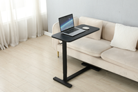 Table de lit réglable en hauteur ADA Medical, table de chevet mobile pneumatique, bureau debout pour ordinateur portable
