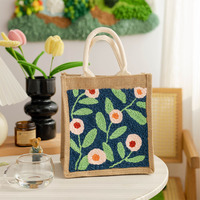 Kit de broderie au poinçon DIY très prisé pour débutants - Ensemble de broderie pour sac fourre-tout en plastique de style moderne et kit d'art interactif