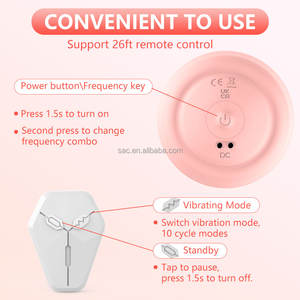 SacKnove APP Rechargeable à distance électrique femmes seins jouets sexuels vibrant double mamelon dispositif de Stimulation masseur de sein vibrateur - Product Image 5