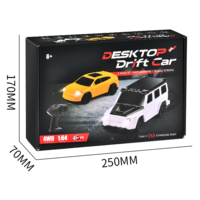 Voiture RC de drift de bureau 4x4 2,4 GHz mini 1:64, vitesse élevée 15 km/h, rechargeable, télécommandée