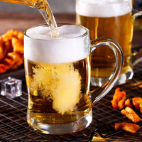 Luminarc Vente directe d'usine Tasse à poignée en verre trempé transparent résistant à la chaleur pour thé au lait, bière, avec boîte de couleur