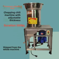 Elektrische roestvrijstalen chilipeper maalmachine, commerciële groente- en fruitsnijder voor de voedingsindustrie